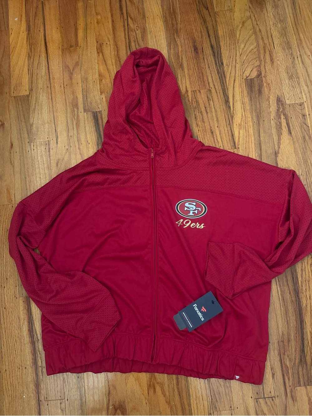 NWT Fanatics San Francisco 49Ers Jacket Windbreaker Size XL Women’s